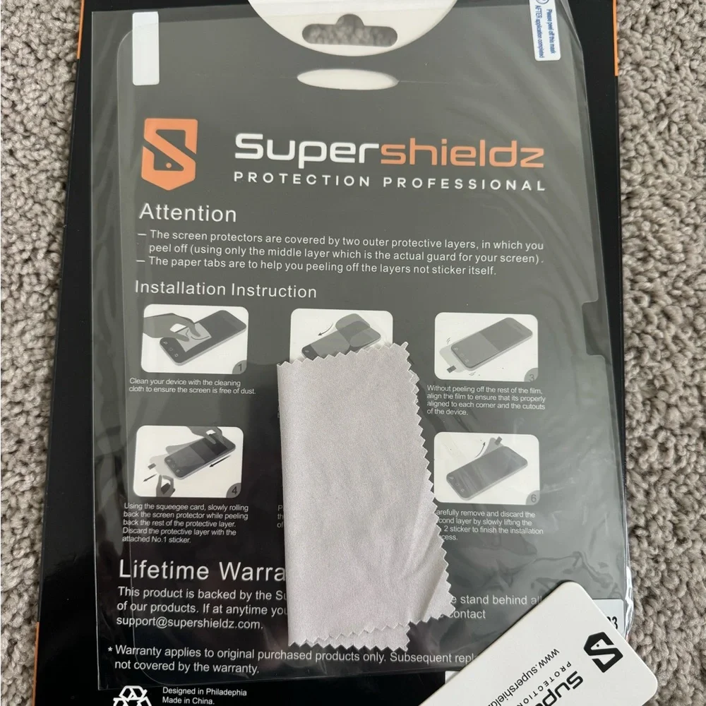 Supershieldz 10.9” iPad Screen Protector NWT